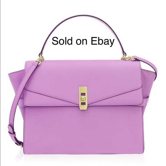 henri bendel Handbags - SOLD Henri Bendel Purple Uptown Satchel
